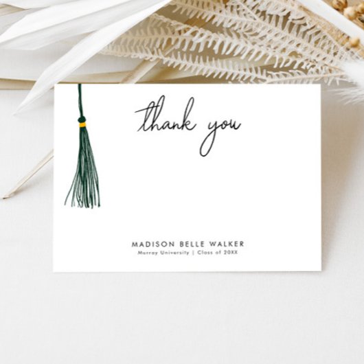 Graduation Merci Green Tassel