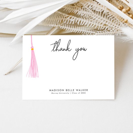Graduation Merci Light Rose Tassel