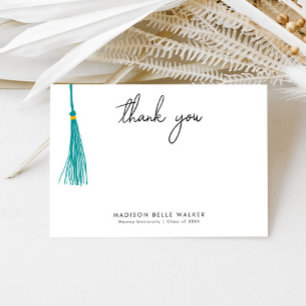 Graduation Merci Turquoise Tassel