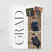 Graduation minimale avec invitation photo (Devant)