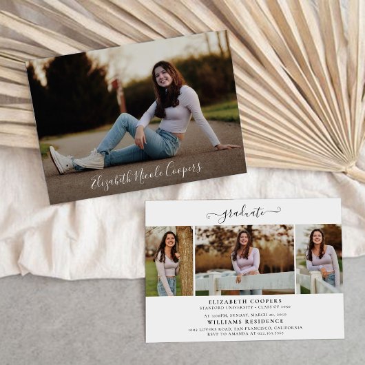 Graduation minimale avec invitation photo