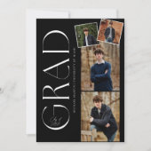 Graduation minimale avec invitation photo (Devant)