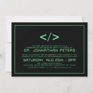 Graduation minimale du programmeur Invitation de r