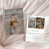 Graduation minimaliste Faire-part Moderne