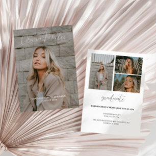 Graduation minimaliste Faire-part Moderne