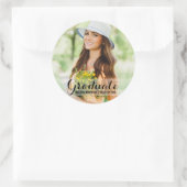 Graduation Modern Photo Nom Stickers (Sac)