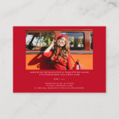 Graduation Moderne 2025 Photo Grad Faire-part (Dos)