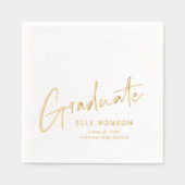 Graduation moderne avec lettres manuscrites (Recto)