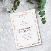 Graduation Moderne Foil Invitation