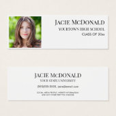 Graduation moderne Insérer un profil photo blanc (Devant & derrière)