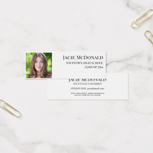 Graduation moderne Insérer un profil photo blanc (Bureau)