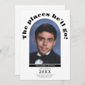 Graduation Moderne Les Lieux Photo Faire-part (Devant / Derrière)