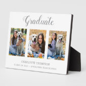 Graduation moderne Photo Collage Plaque de conserv (Côté)