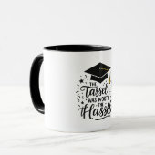 "Graduation Mug - Illustration du Casquette d'admi (Devant gauche)