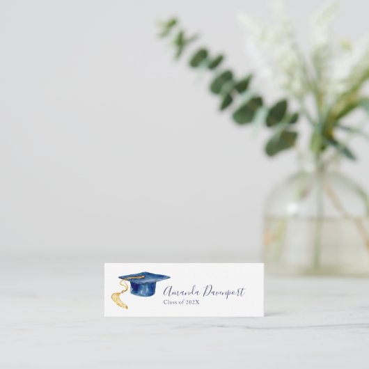 Graduation Nom carte moderne (Debout devant)