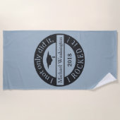 Graduation nom personnalisé et serviette de plage  (Devant)