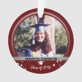 Graduation One Photo Confetti Garder le rouge (devant)
