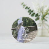 Graduation Online Invitation QR Code 2026 Kaart (Staand voorkant)