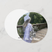 Graduation Online Invitation QR Code 2026 Kaart (Voorkant / Achterkant)