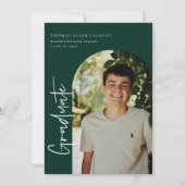 Graduation par script Cadre Arché Photo Invitation (Devant)