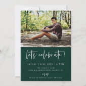 Graduation par script Cadre Arché Photo Invitation (Dos)