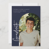 Graduation par script Cadre Arché Photo Invitation (Devant)