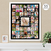 Graduation Party 55 Photo Collage Personalized Poster