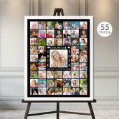 Graduation Party 55 Photo Collage Personalized Poster