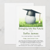 Graduation Party | A Golf-Themed Graduation Kaart (Voorkant / Achterkant)