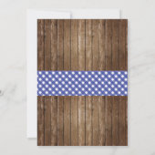 Graduation Party BBQ Invitation Bleu En vichy Burl (Dos)