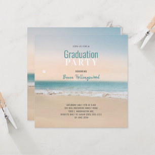 Graduation Party Beach Theme Foto Kaart
