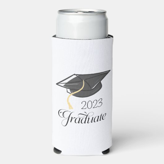 Graduation Party Black Graduation Cap Custom (Seltzer Voorkant)
