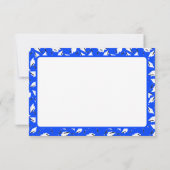 Graduation Party Blue and White Personalize Photo Bedankkaart (Achterkant)