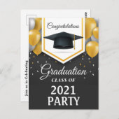 Graduation Party Briefkaart (Voorkant / Achterkant)
