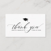 Graduation Party Budget Minimaliste Merci Cartes (Devant)