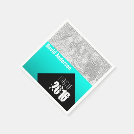 Graduation Party Class 2018 Custom Paper Napkin 1 Servet (Hoek)