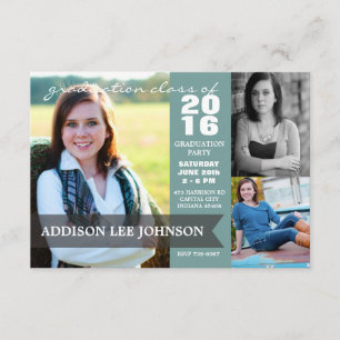 Graduation Party - Classy Banner Collage 2016 Kaart