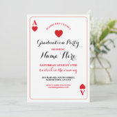Graduation Party Coeurs jouer carte Vegas Invitati (Debout devant)