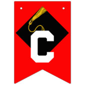 Graduation Party Congrats Red Vlaggetjes (Tweede vlag)