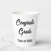 Graduation Party Decor - Wegwerp Papieren Beker (Voorkant)