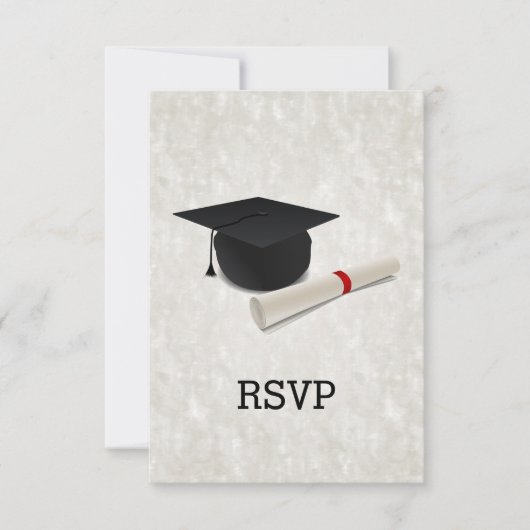 Graduation Party Diploma RSVP Antwoord (Voorkant)