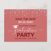 Graduation Party Enregistrer la date Invitation Ca (Devant)