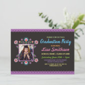 Graduation Party Fiesta Mexican Photo Afstuderen Kaart (Staand voorkant)