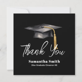 Graduation Party Flat Thank You Card Bedankkaart