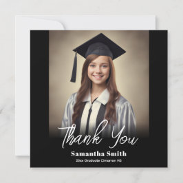 Graduation Party Flat Thank You Card Bedankkaart