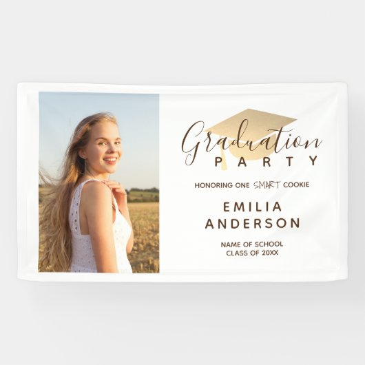Graduation Party for One Smart Cookie Banner (Horizontaal)