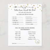 Graduation Party Game, Ken het Afstuderen Spel, Flyer (Voorkant)