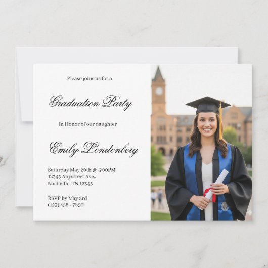 Graduation party invitation  (Devant)