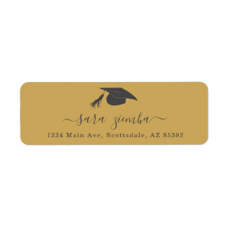 Graduation Party Invitation / Announcement Address Etiket