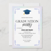 Graduation Party Invitation Elegant Gold Editable  (Devant)